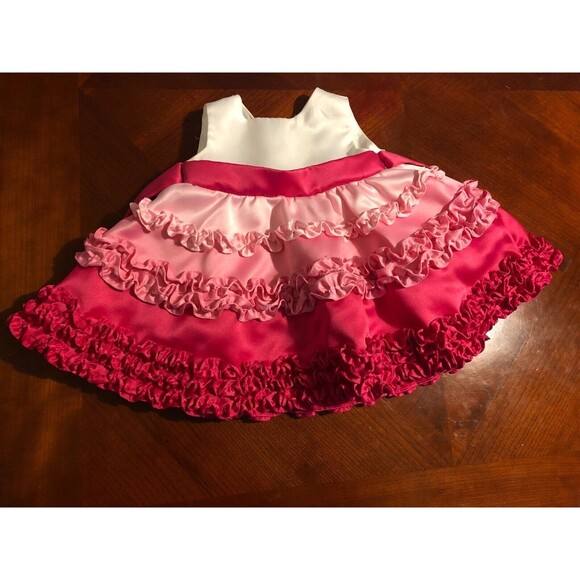 Rare Editions Girls Dress Size 4-6 months Pink and White - Picture 5 of 5